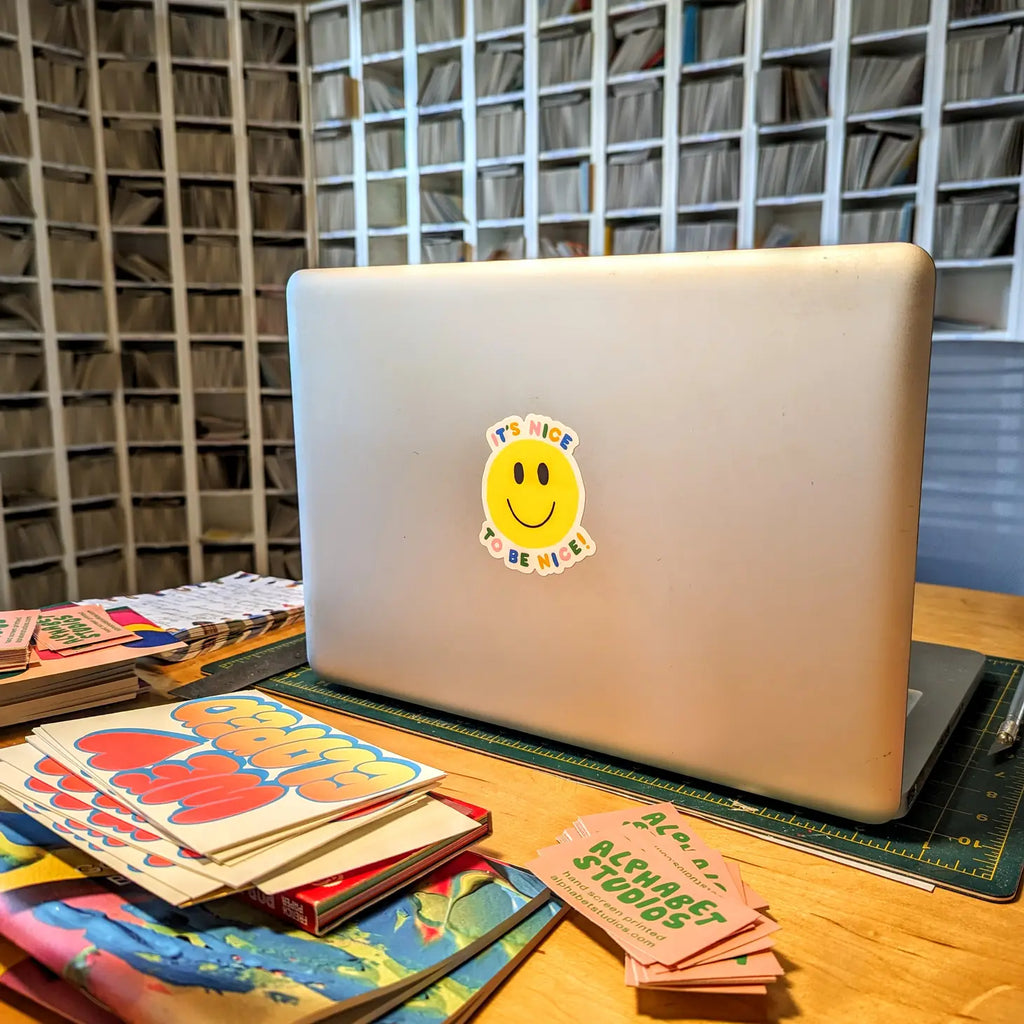Nice to Be Nice Sticker by Alphabet Studios