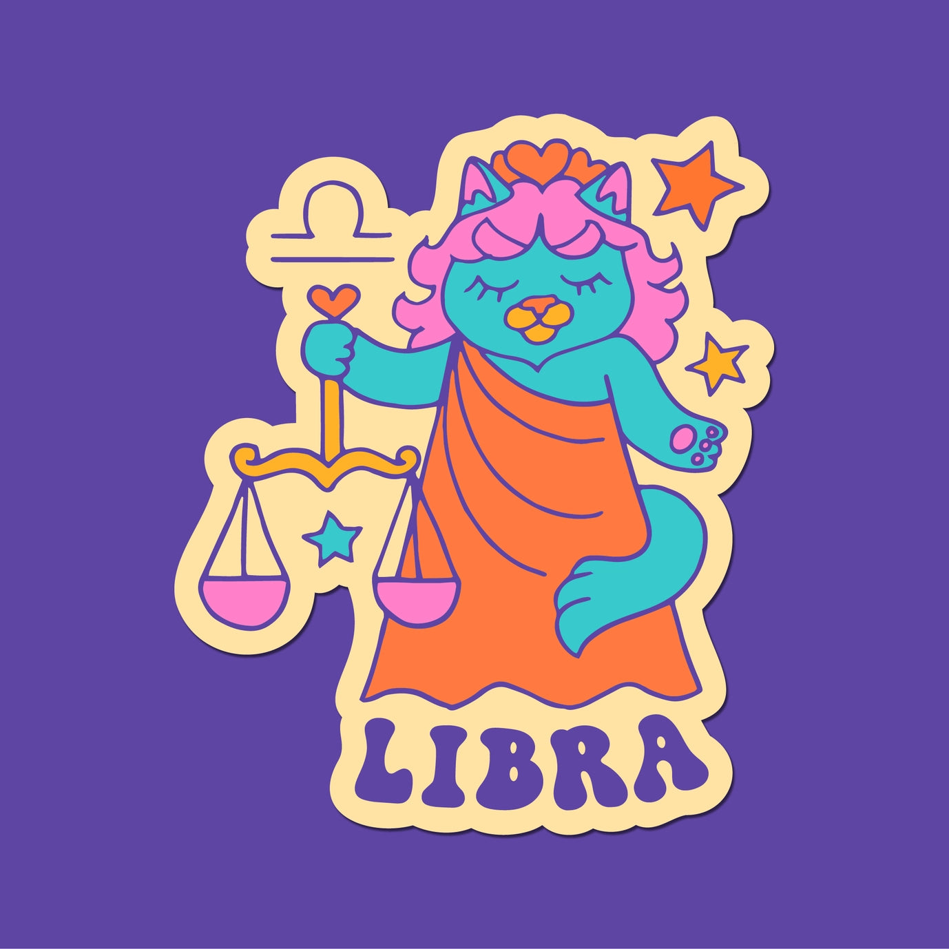 Astrology Cats Sticker