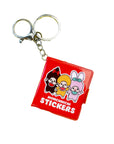 Friends Forever Monchhichi Mini Stickerbook Keychain by Pipsticks