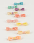 Pastel Velvet Mini Bow Clips by Meri Meri