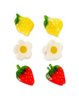 Micro Fruit and Flowers Hair Claw Clip Set