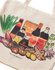 Asian Sauces Tote Bag by Menmin Made