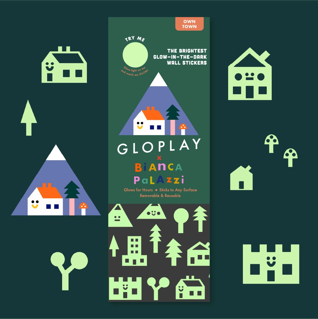 Our Town Glow in the Dark Stickers by Gloplay