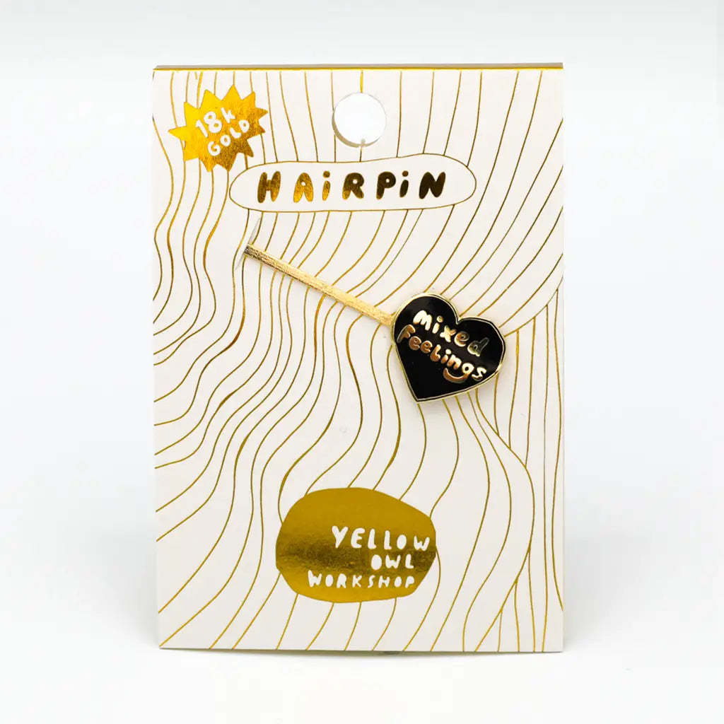 Mixed Feelings Hairpin by Yellow Owl Workshop