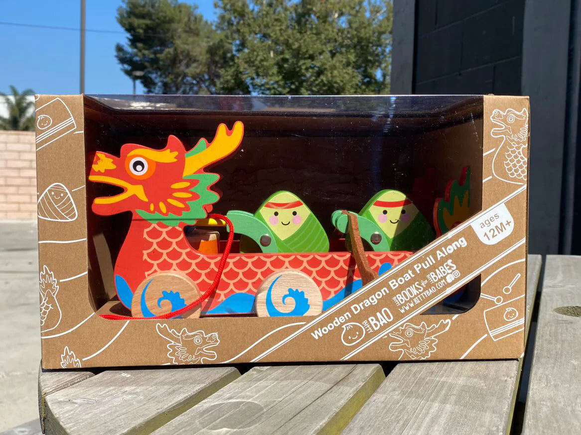 Wooden Dragon Boat Pull Along Toy