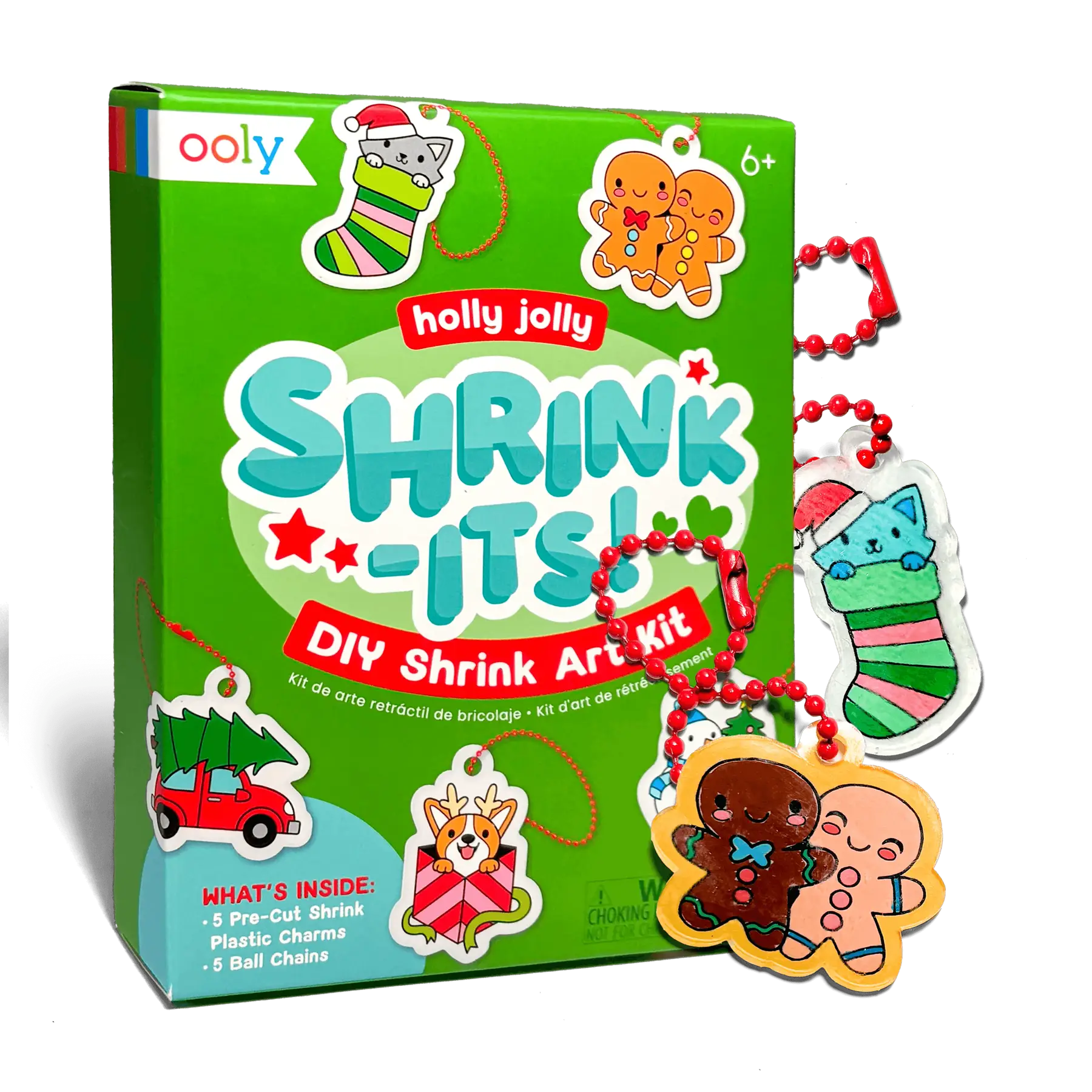 Mini Shrink-Its! DIY Shrink Art Kit - Holly Jolly