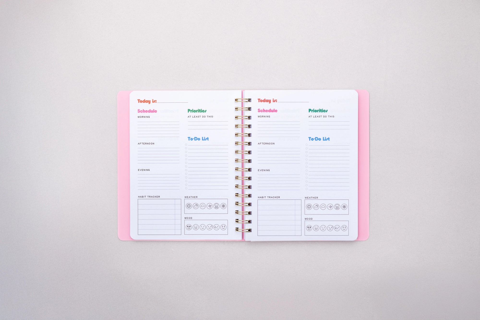 Blue Floral To Do Planner