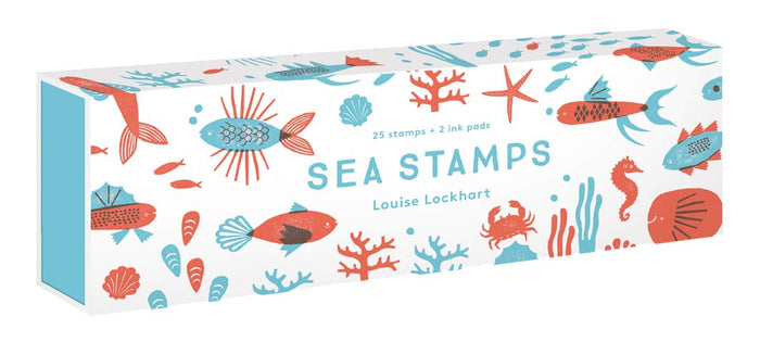 Sea Stamps (25 Rubber Stamps-Two Ink Colors)