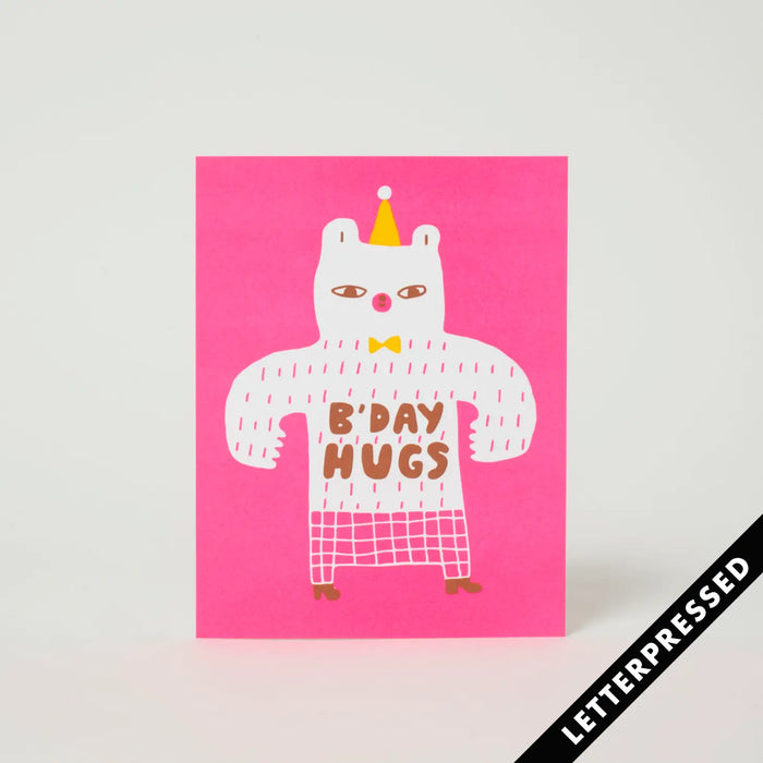 B'Day Hugs Card by Egg Press
