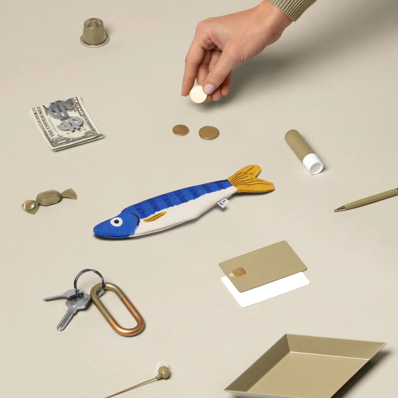 Herring Mini Keychain Case