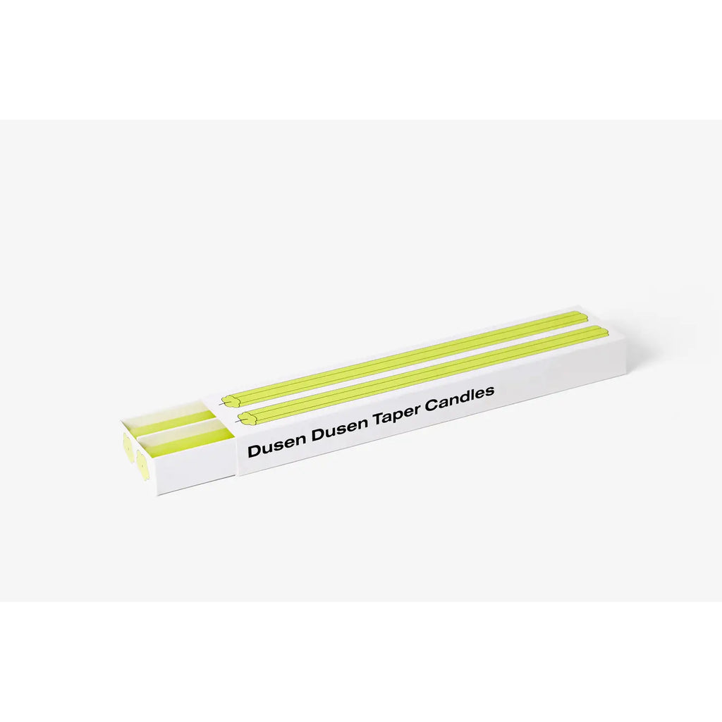 Dusen Dusen Taper Candles in Yellow by Areaware