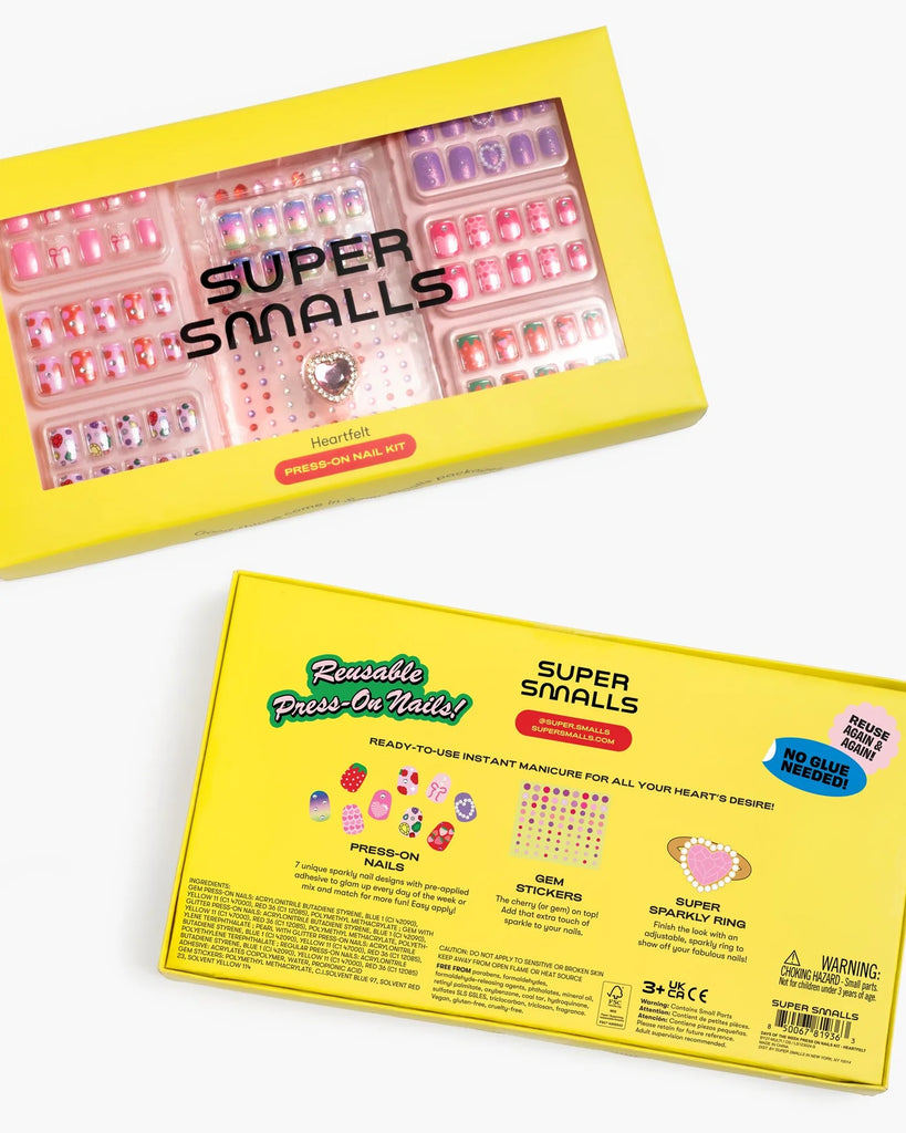 Heartfelt Press On Nail Kit by Super Smalls