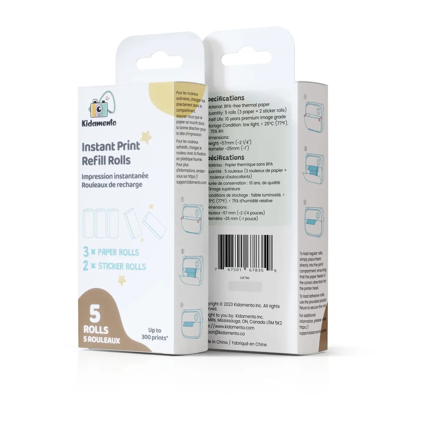 Instant Print Refill Rolls by Kidamento