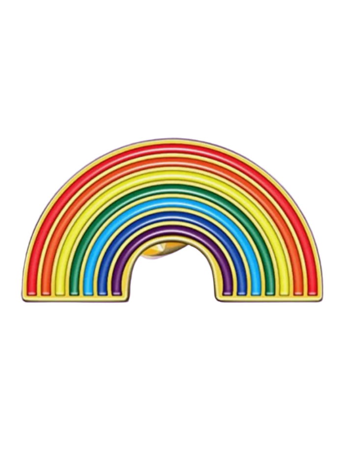 Rainbow Enamel Pin by Gunner and Lux