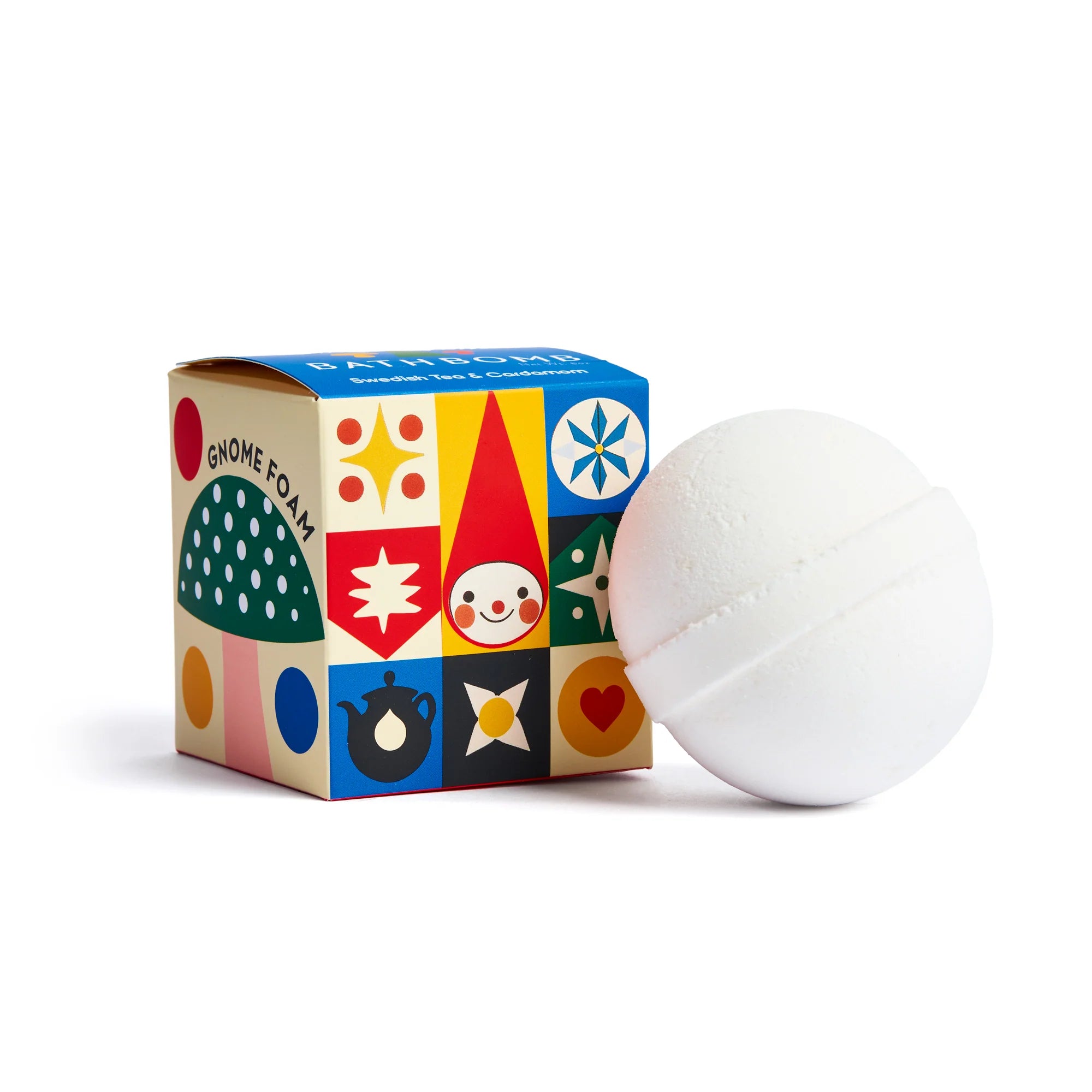 Swedish Tea &amp; Cardamom - Gnome Foam Bath Bomb