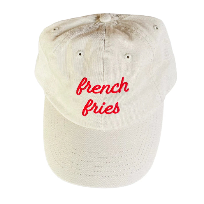 French Fries Foodie Adult Dad Hat  by The Silver Spider
