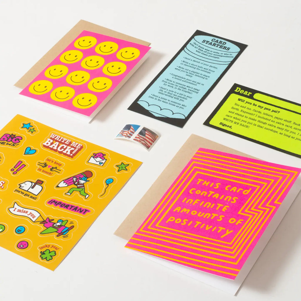 Positivity + Smiles Write Me Back Pen Pal Kit by Egg Press