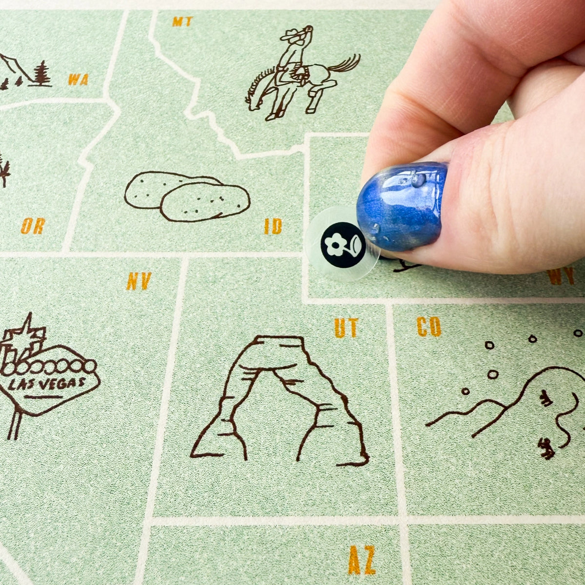United States Road Trip Interactive Travel Map &amp; Postcards