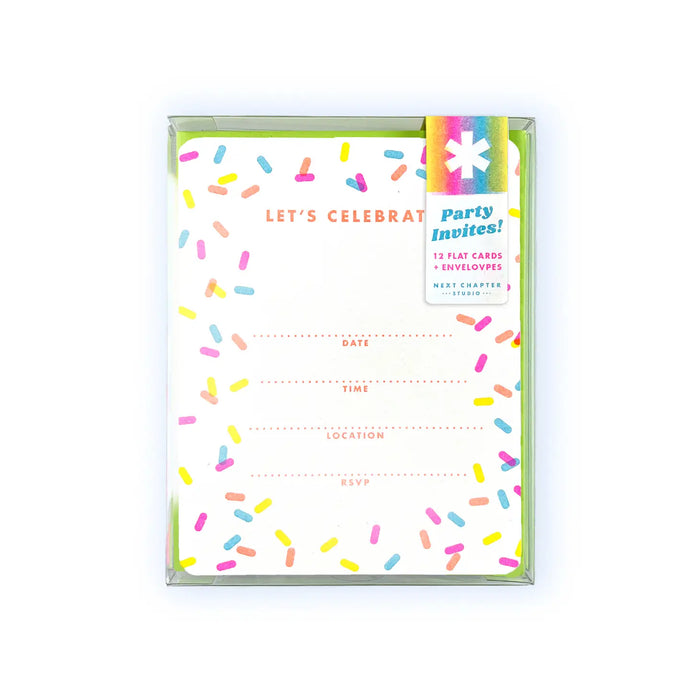 Fill in the Blank Riso Party Invites by Next Chapter Studio