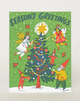 Christmas Fairies Card By Phoebe Wahl