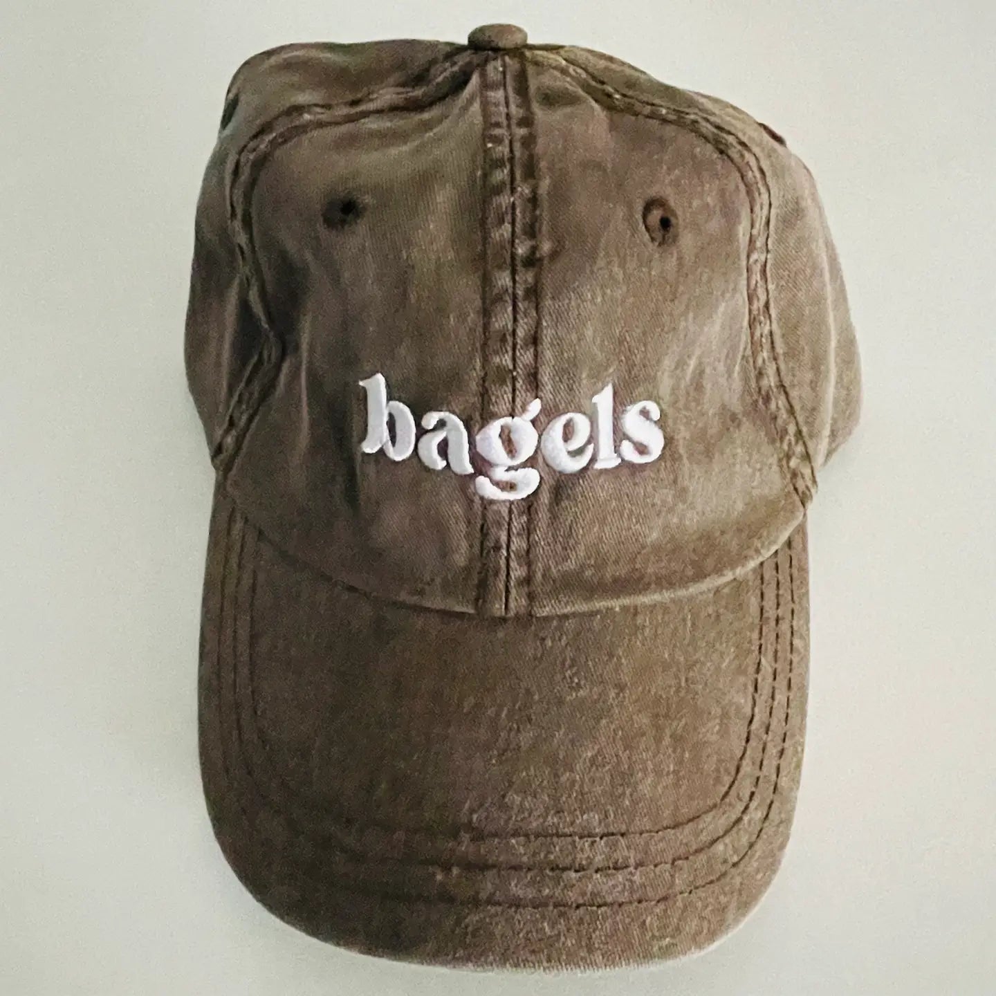 Bagels Foodie Adult Dad Hat by The Silver Spider