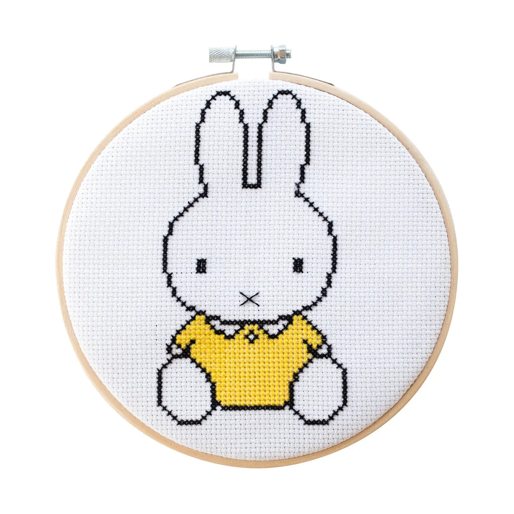 Miffy Yellow Cross Stitch Kit by Cotton Clara