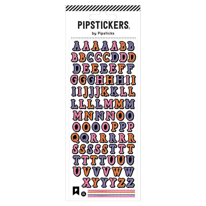 Eerie Alphabet Stickers by Pipsticks