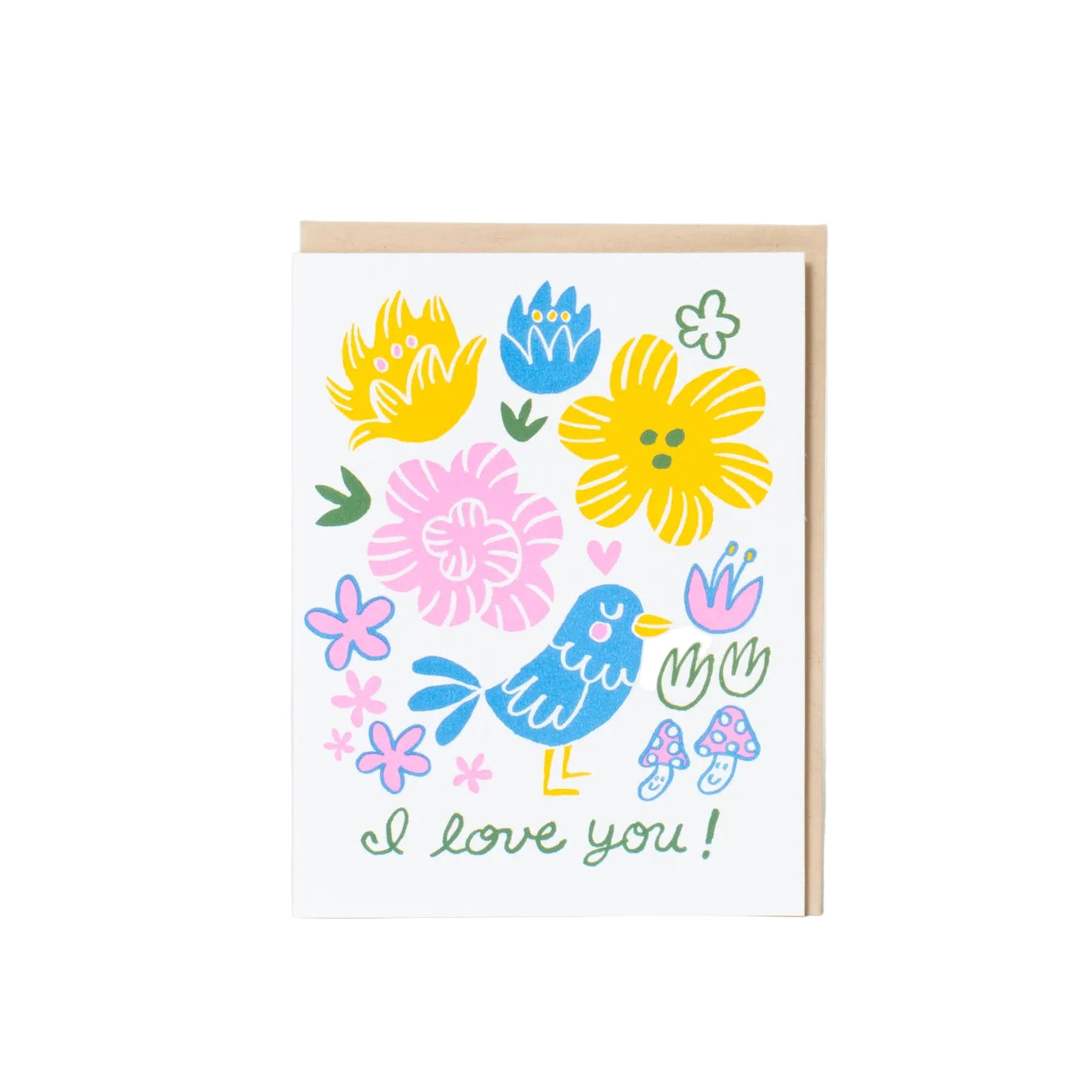 Love You Bird Card by Fugu Fugu