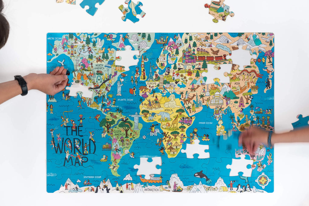 World Map 100 Piece Puzzle