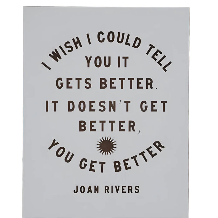 Joan Rivers Letterpress Print by The Bee & The Fox