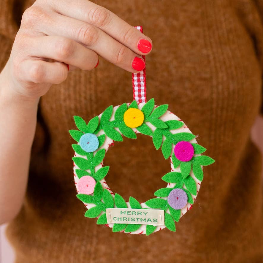 SALE Wreath Felt Kit by Cotton Clara