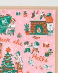 Deck the Halls Christmas Card By Phoebe Wahl