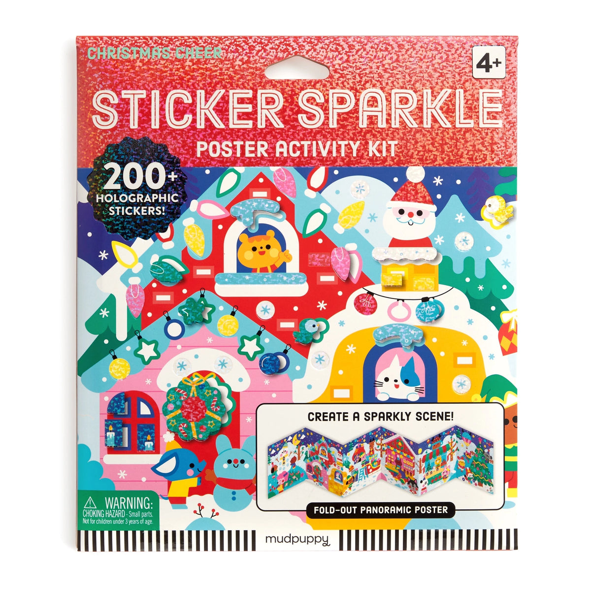 Christmas Cheer Sticker Sparkle Poster