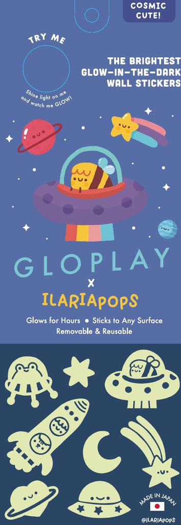 Cosmic Cute! Glow in The Dark Wall Stickers by Gloplay