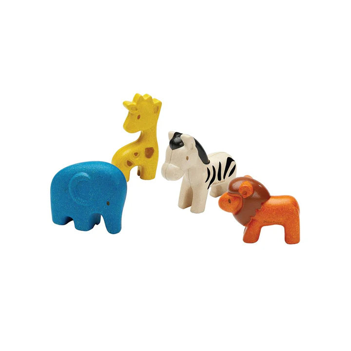 Wooden Wild Animals Set