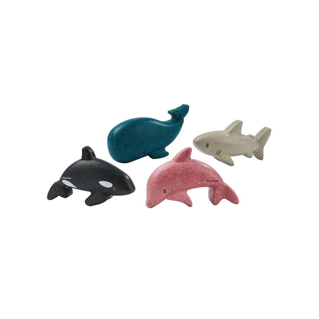 Wooden Sea Life Animals Set
