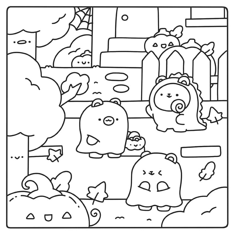 Cute &amp; Cozy Coloring: Spooky by Beckycas