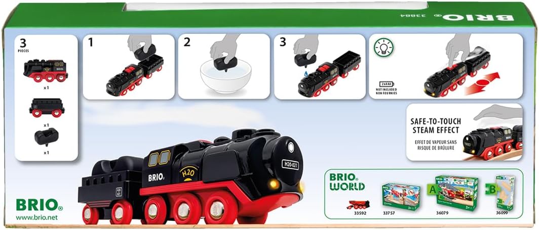 Battery-Operated Steaming Train