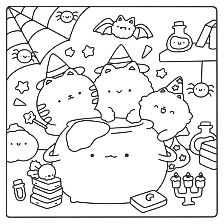 Cute &amp; Cozy Coloring: Spooky by Beckycas