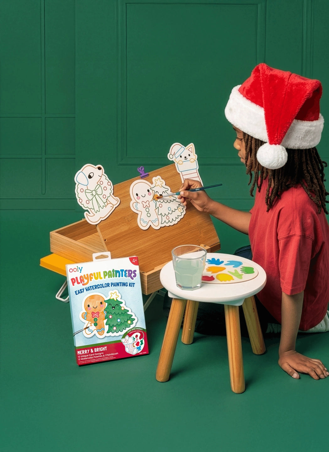 Playful Painters Easy Watercolor Painting Kit - Merry &amp; Bright