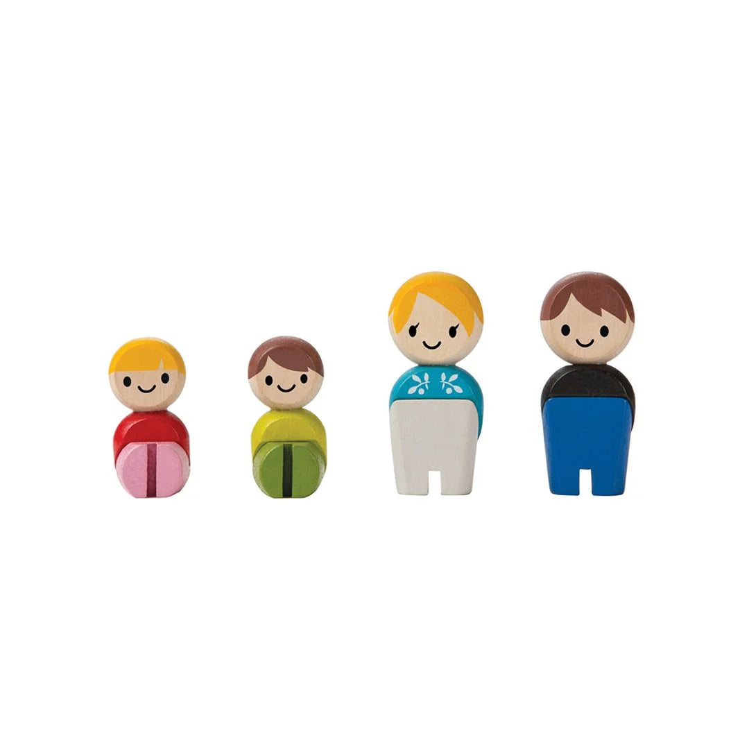 European Wooden Doll Family