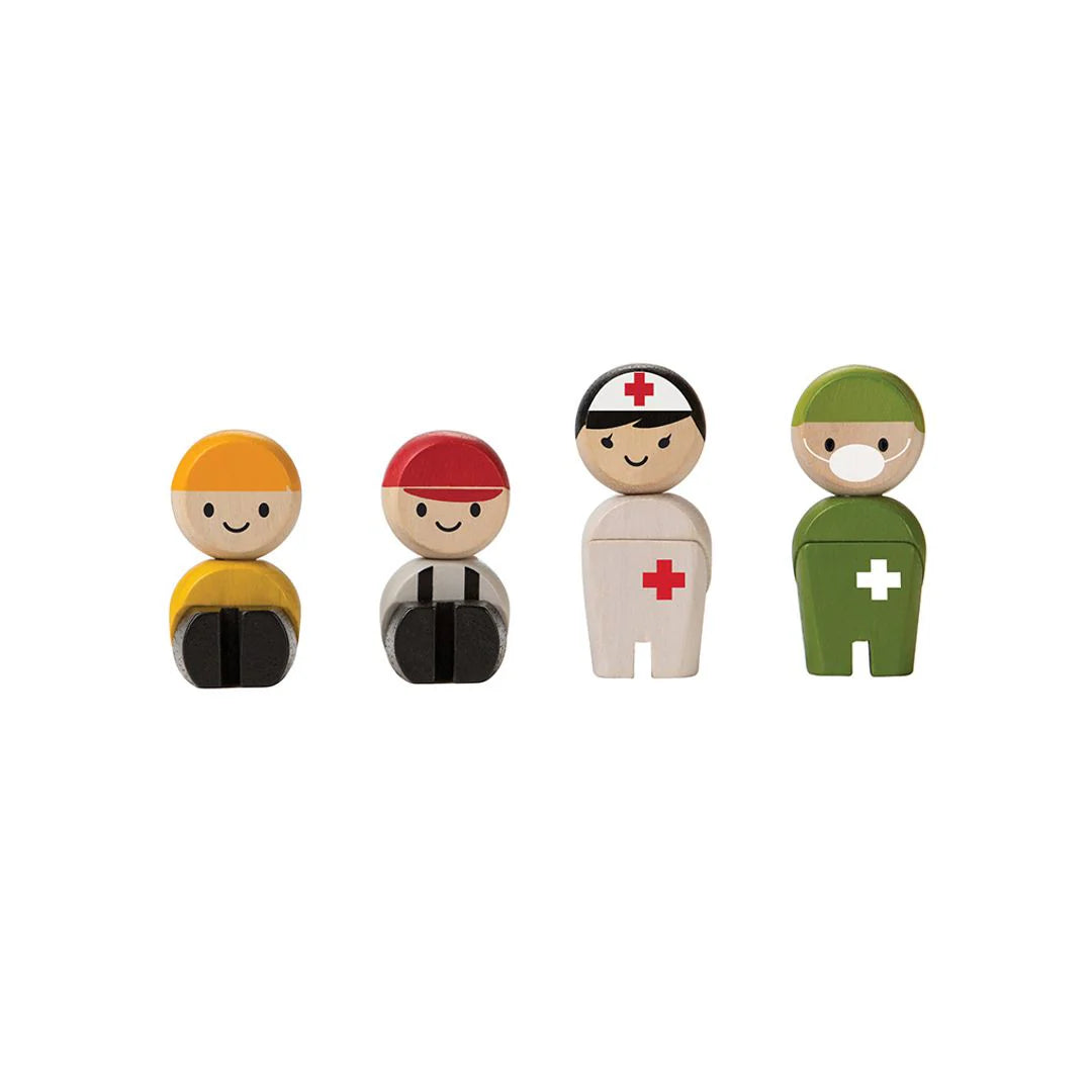 Rescue Crew Wooden Dolls