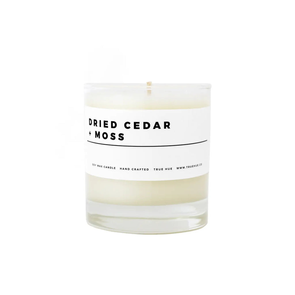 Dried Cedar + Moss Candle by True Hue