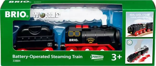 Battery-Operated Steaming Train by BRIO