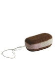 Ice Cream Sandwich Ornament by PetitFelts