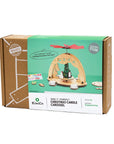 KiwiCo Christmas candle carousel kit packaging on a white background