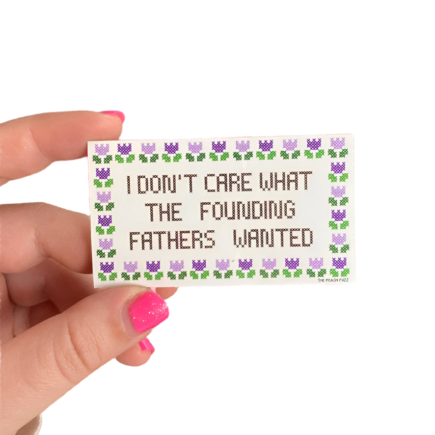 Founding Fathers Sticker by The Peach Fuzz