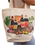 Asian Sauces Tote Bag by Menmin Made