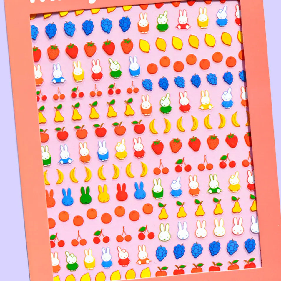 Miffy's Fresh Fruit Nail Stickers