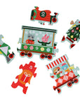 Christmas Train Shaped Floor Puzzle by Petit Collage